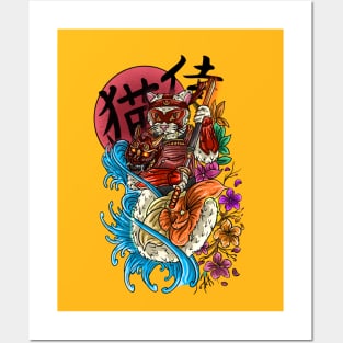 Neko Samurai Posters and Art